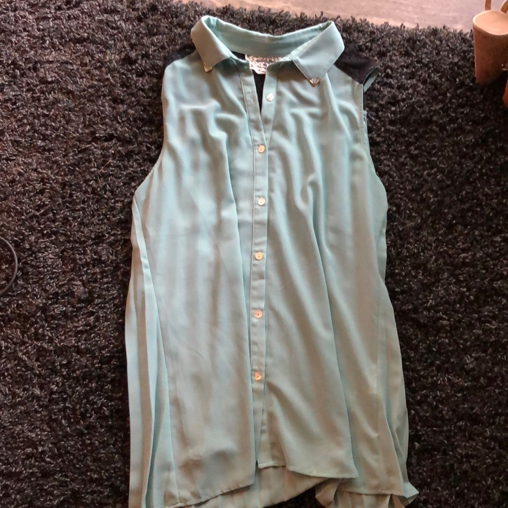 Sheer dress blouse